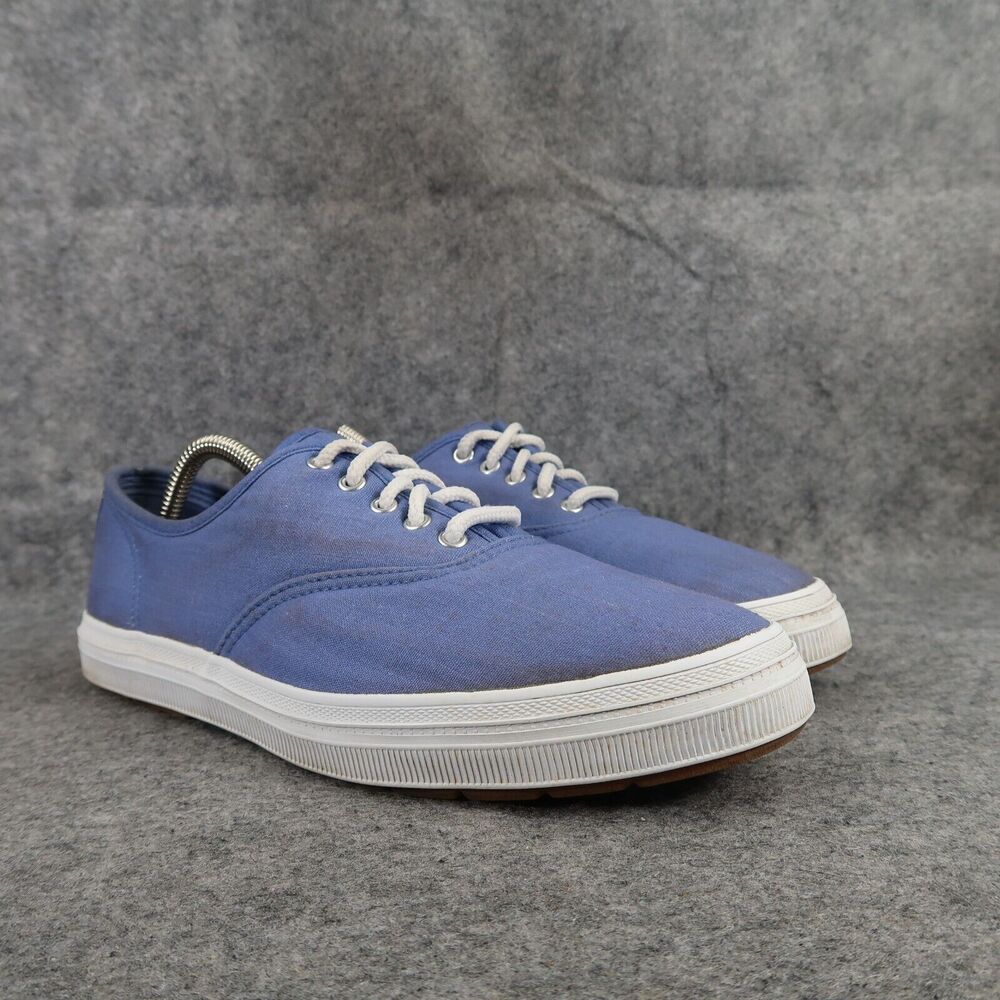 Coasters Shoes Womens 10 Casual Sneakers Canvas Lace Up Blue Lifestyle Comfort